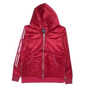 NEW ROCKSTAR ORIGINAL kids velevet jacket in burgundy